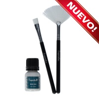 Set de pinceles y pegamento para tatuajes de purpurina